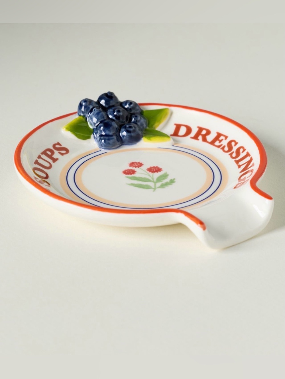 Anthropologie Lotta Stoneware Spoon Rest NWT